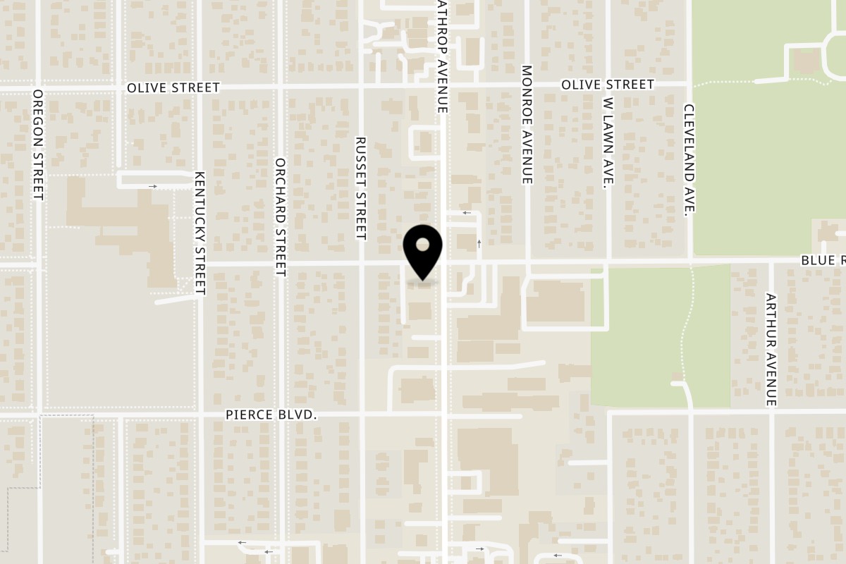 Map showing the location of Chester's Chicken on 2500 Lathrop Ave in Racine